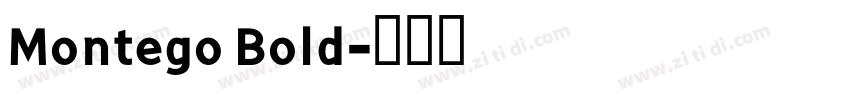 Montego Bold字体转换